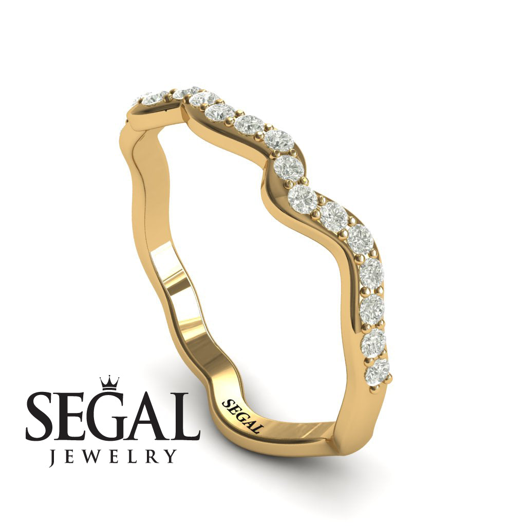 Floral Engagement Ring For All Eternity Bridal Set Ring - Julia no. 1
